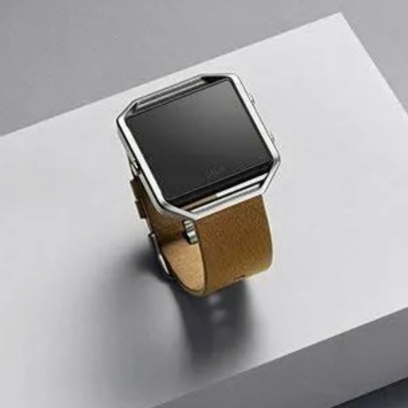 Fitbit Blaze Genuine Leather Accessory Band and Stainless Steel Frame S/P - Picture 7 of 9